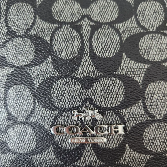 Coach Black and Silver Crossbody Bag - Picture 2 of 7